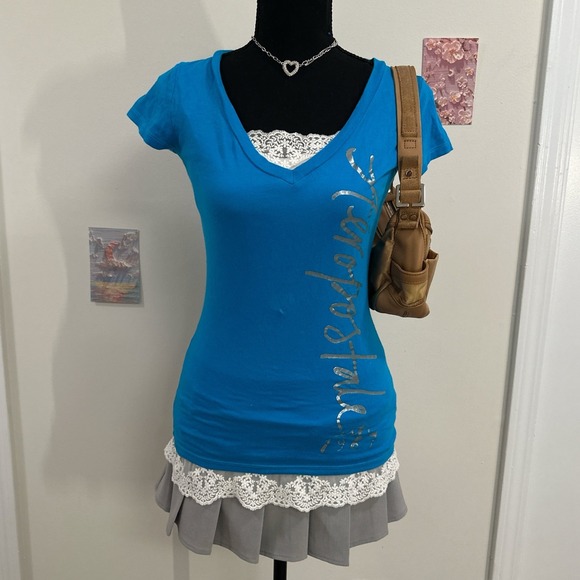 y2k aeropostale v neck top - Picture 1 of 3